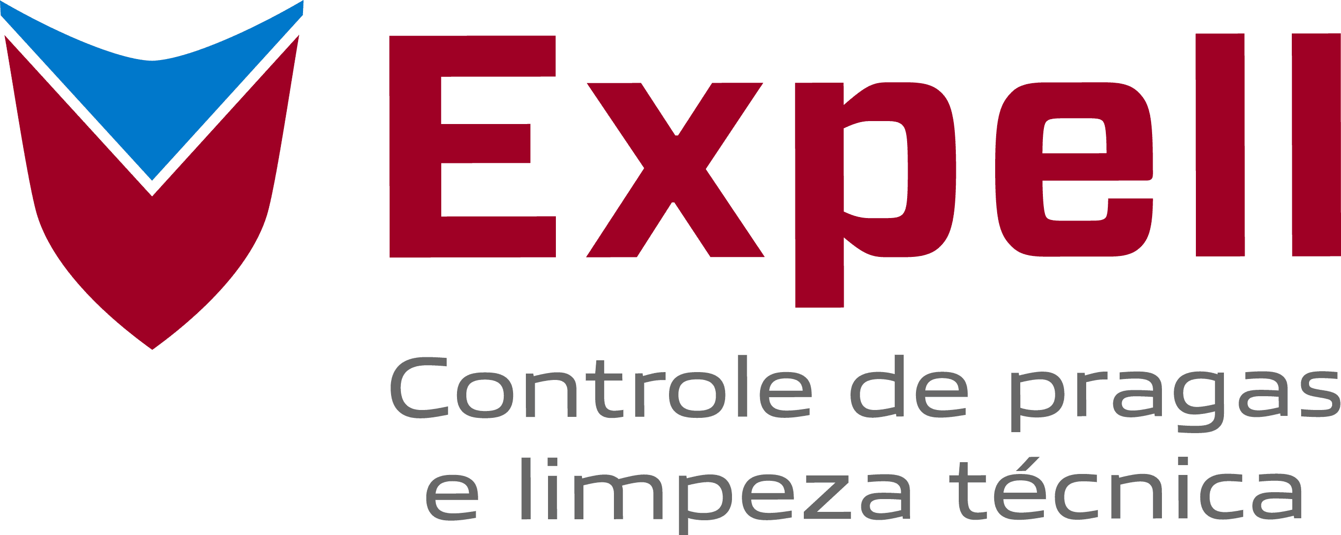 Logotipo Expell Dedetização, Controle de Pragas e Limpeza Técnica
